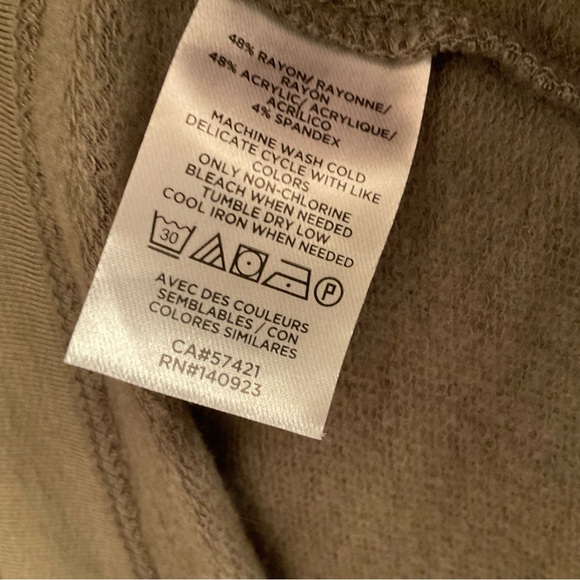 LOFT Outlet Drawstring Pocket Dress - Size XL - Olive Green - Picture 9 of 12